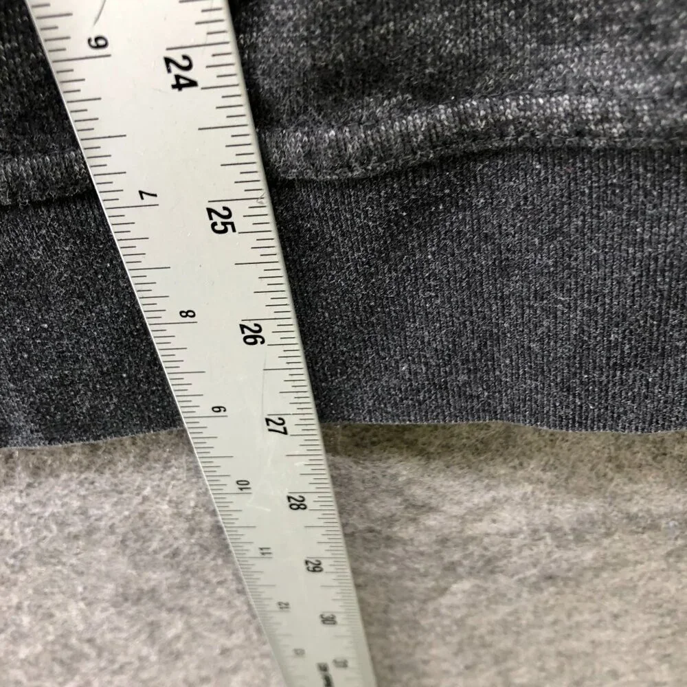 Banana Republic 1/4 Zip‎ Sweatshirt Mens M Dark Gray Elbow Patch Lightweight